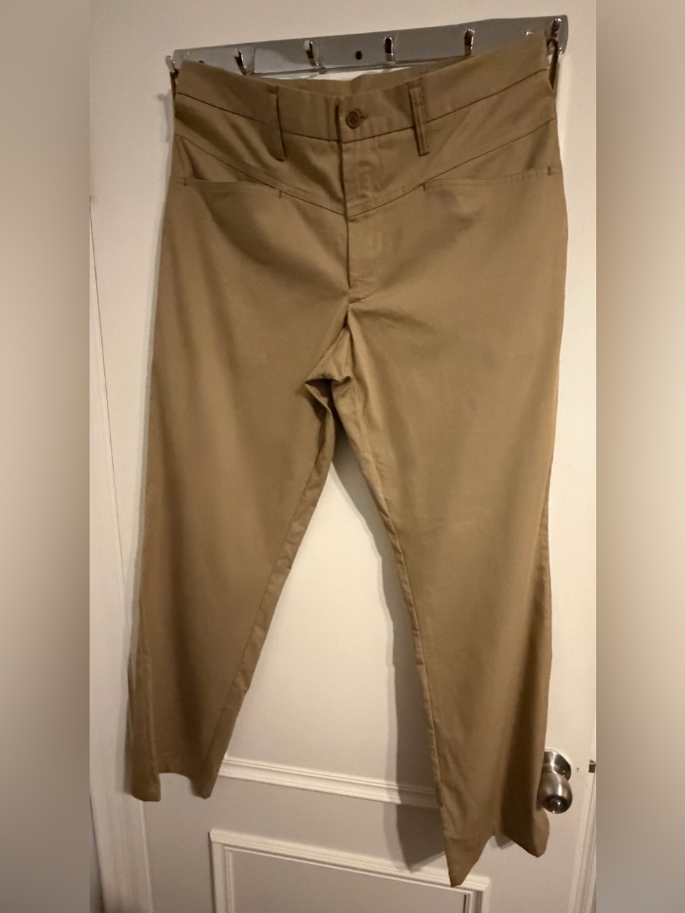 Zara Men's Khaki Stretch Slim Chinos
